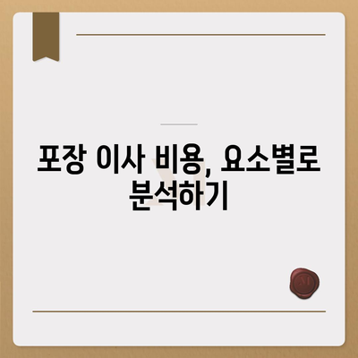 포장 이사 비용 비교 | 가장 저렴한 업체 찾기
