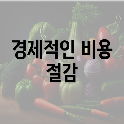 경제적인 비용 절감