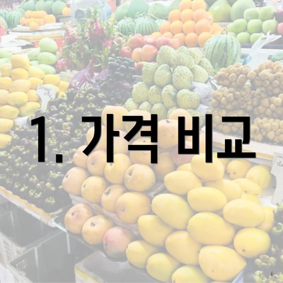 1. 가격 비교