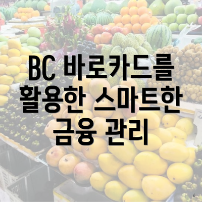 BC 바로카드를 활용한 스마트한 금융 관리