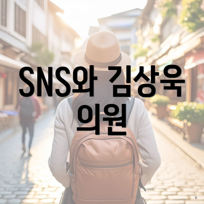 SNS와 김상욱 의원