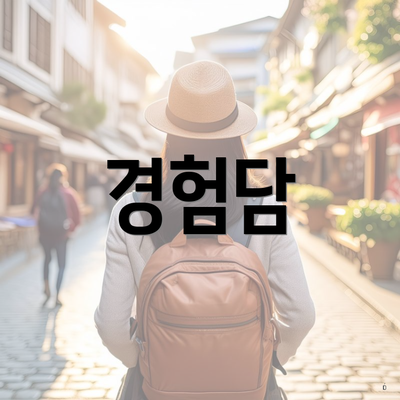 경험담