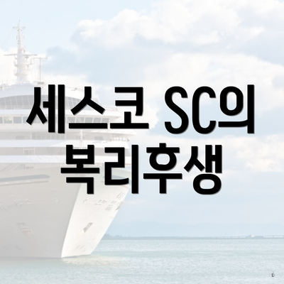 세스코 SC의 복리후생