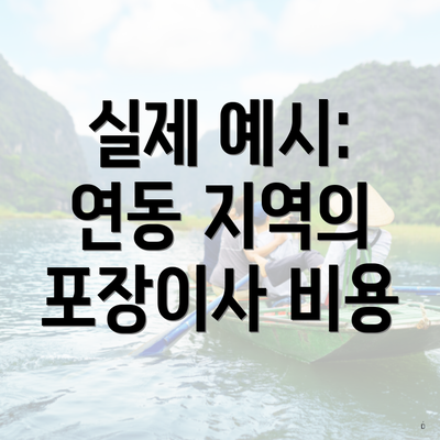 실제 예시: 연동 지역의 포장이사 비용