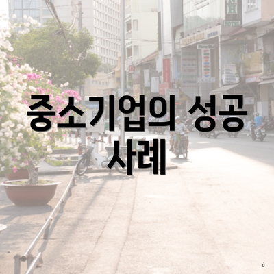 중소기업의 성공 사례