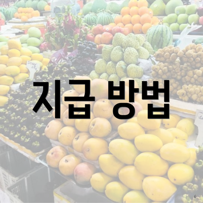 지급 방법