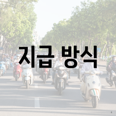 지급 방식