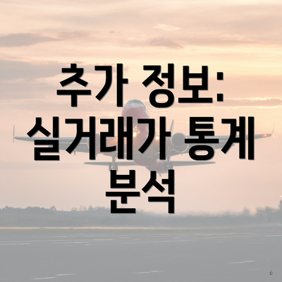 추가 정보: 실거래가 통계 분석
