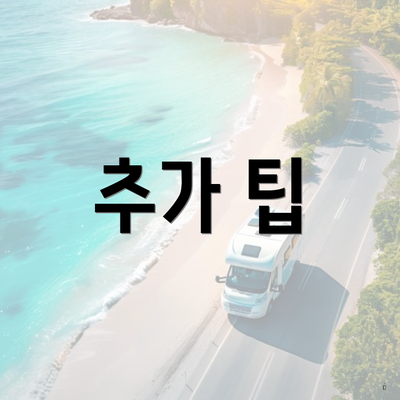 추가 팁