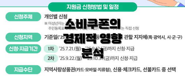 소비쿠폰의 경제적 영향 분석