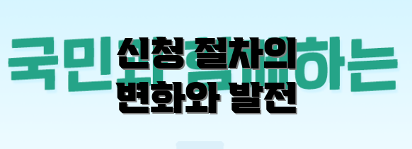 신청 절차의 변화와 발전