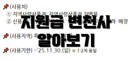 지원금 변천사 알아보기