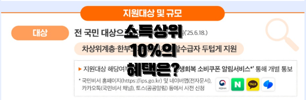 소득상위 10%의 혜택은?