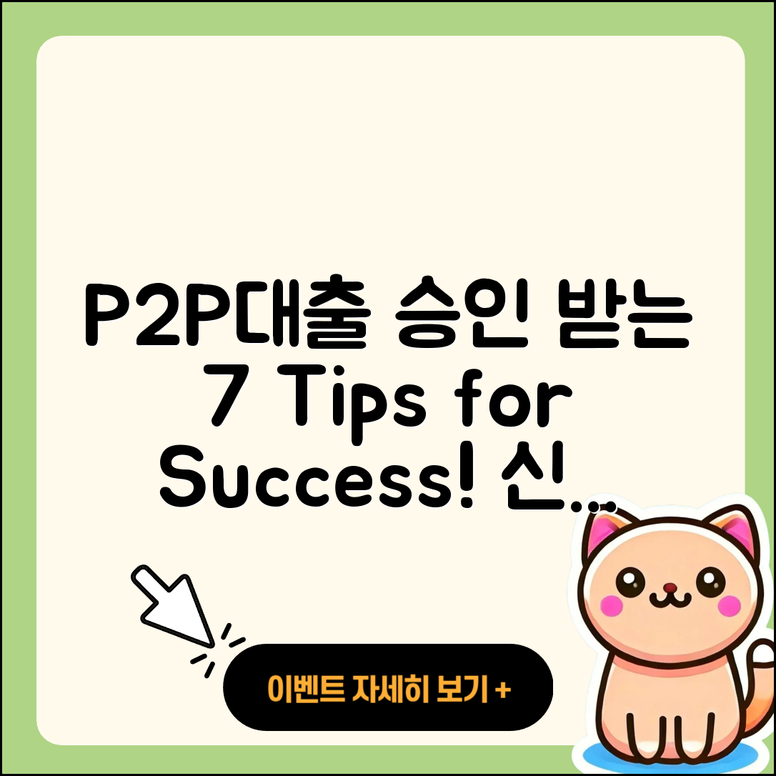 P2P대출 승인 받는 7가지 팁